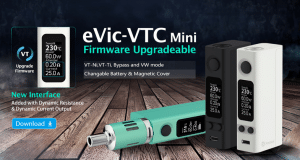 eVic VTC firmware page