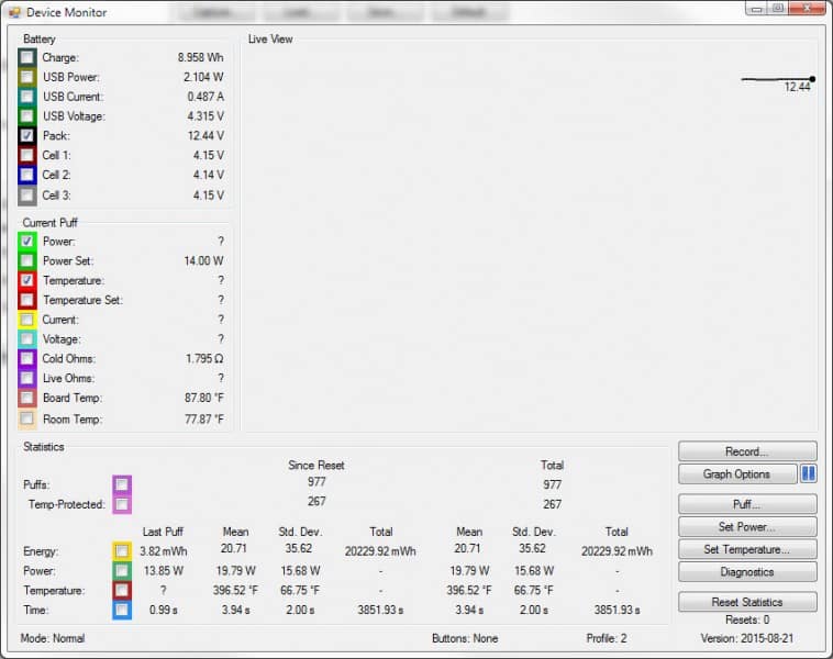 Device monitor application