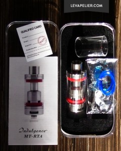 Indulgence MT-RTA package déballé