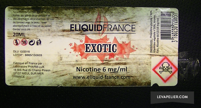 Exotic étiquette