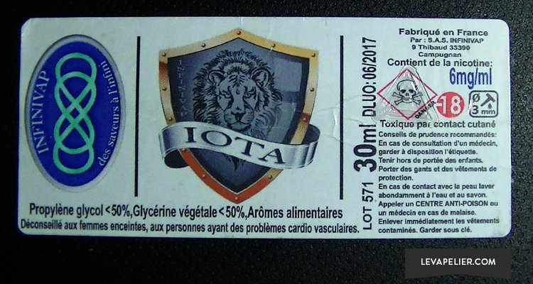Iota étiquette