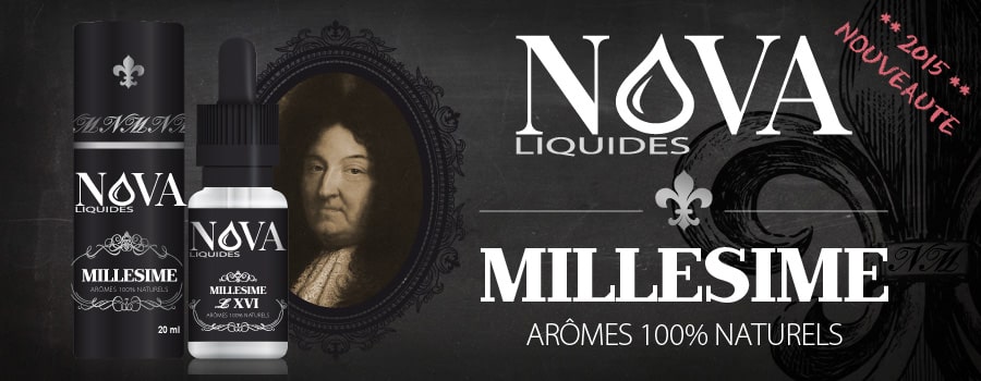 La gamme Millésime de Nova liquides en exclusivité dès le 4 mai !