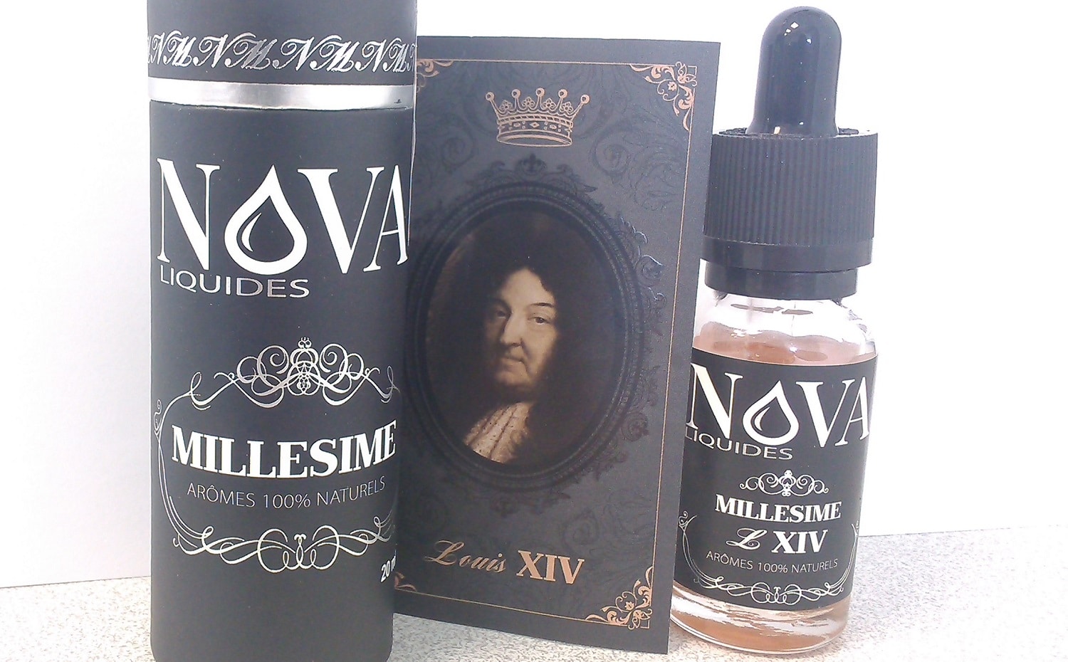 Louis XIV de la gamme “Millésime” par Nova liquides