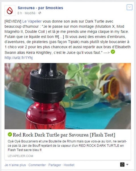 Savourea reprend le Flash Test communautaire de Bulot !
