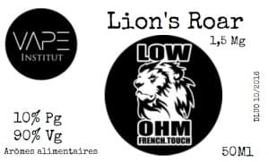 Lion's Roar (gamme Low Ohm) par Vape-Institut - 3