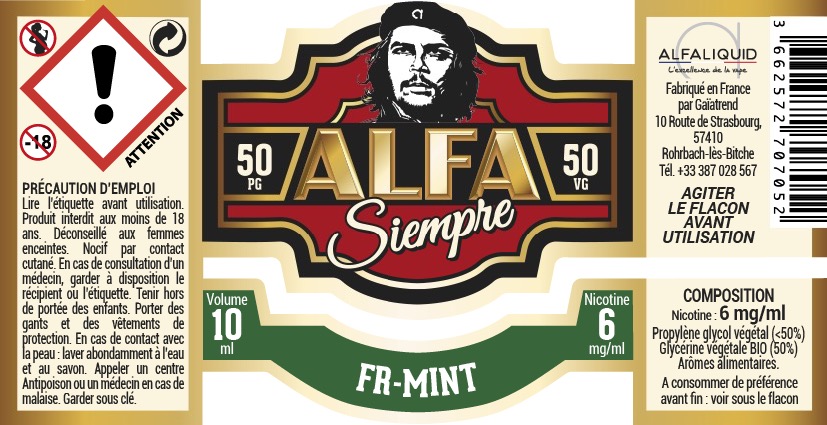 Fr-Mint (gamme Alfa Siempre) par Alfaliquid - 1