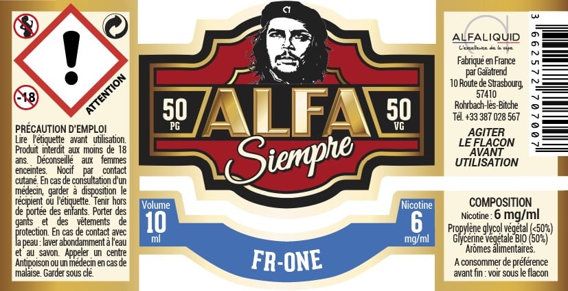 FR-ONE (gamme Alfa Siempre) par Alfaliquid - 1