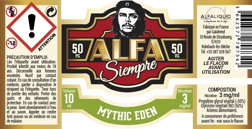 Mythic Eden (gamme Alfa Siempre) par Alfaliquid - 1