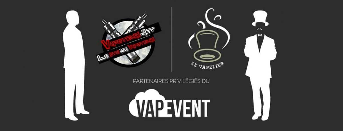 Le Vapelier / Vapoteurs.net partenaires privilégiés du VapEvent