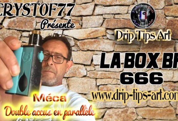 Box  BF 666, 2×18650 parallèle par Drip Tips Art [VapeMotion]