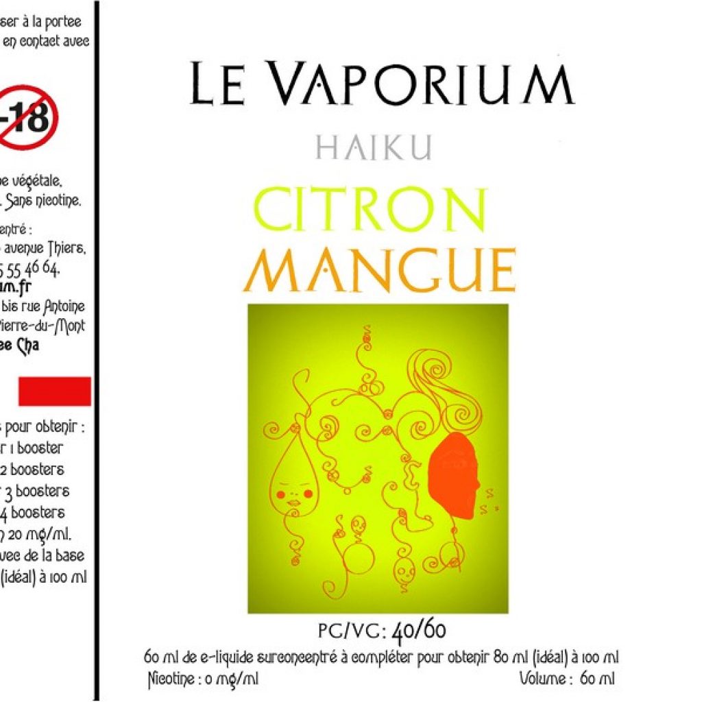 Citron Mangue (Gamme Haiku) par Le Vaporium