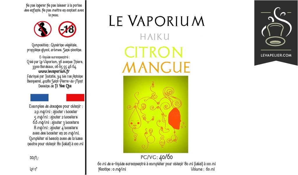 Citron Mangue (Gamme Haiku) par Le Vaporium
