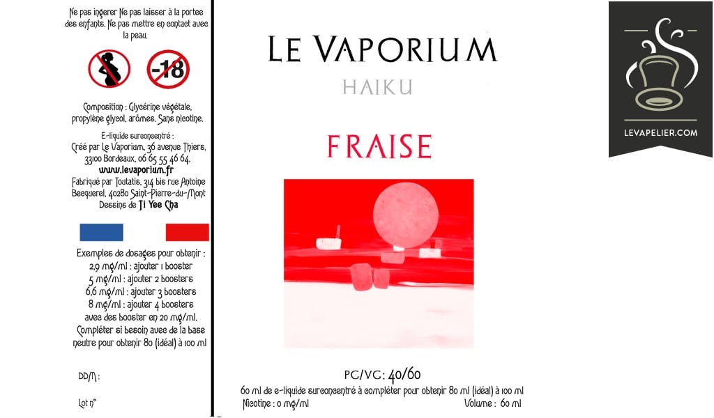 Fraise (Gamme Haiku) par Le Vaporium