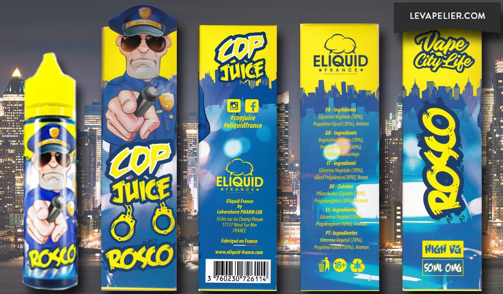 Rosco (Gamme Cop Juice) par Eliquid France - 1