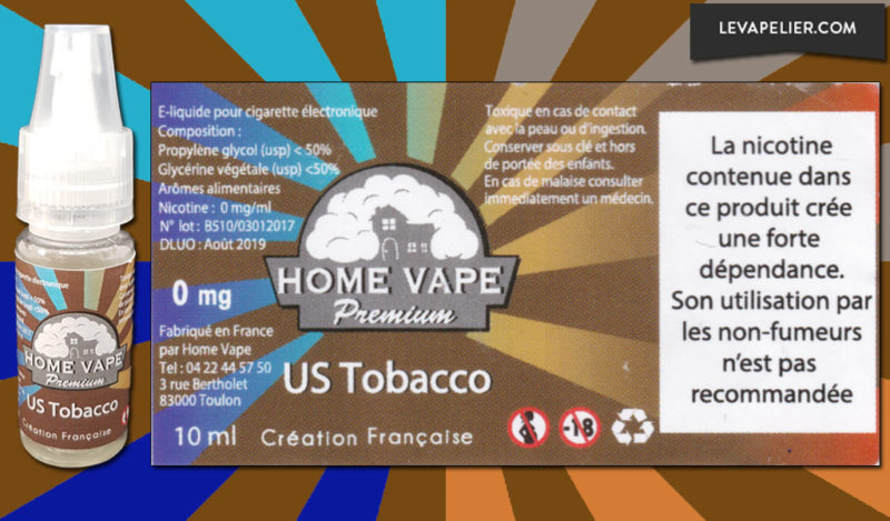 US Tobacco par Home Vape - 1
