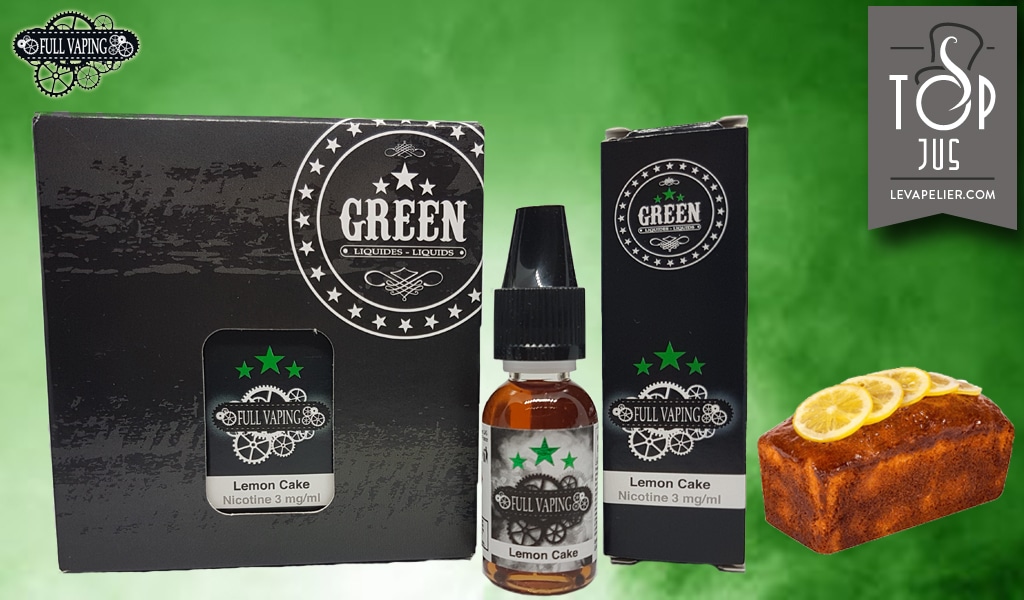 Lemon Cake (Gamme Full Vaping) par Green Liquides