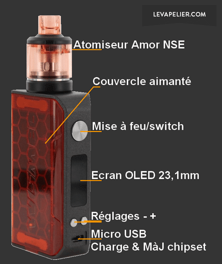 Kit Sinuous V200 + Amor NSE par Wismec - 11