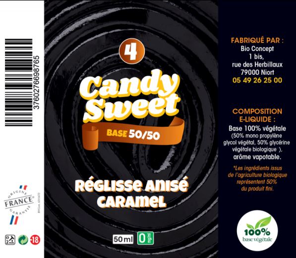 Candy Sweet n°4 (Réglisse anisé caramel) par Bio-concept - 1