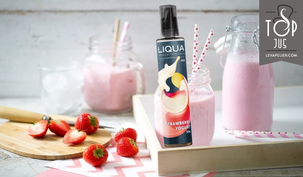 Strawberry Yogurt (Gamme Mix and GO – 50ml) par Liqua