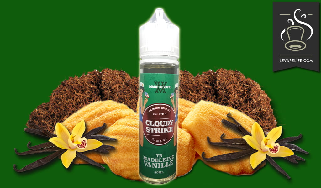 TB Madeleine Vanille (Gamme Cloudy Strike) par Made in Vape