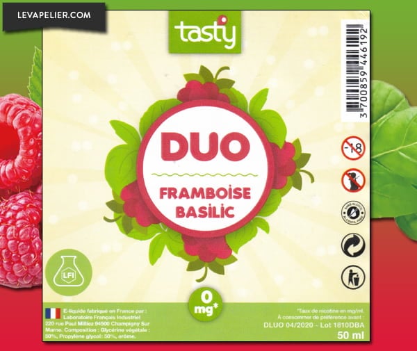 DUO Framboise Basilic (Gamme Tasty) par Laboratoire Français Industriel (LFI) - 1