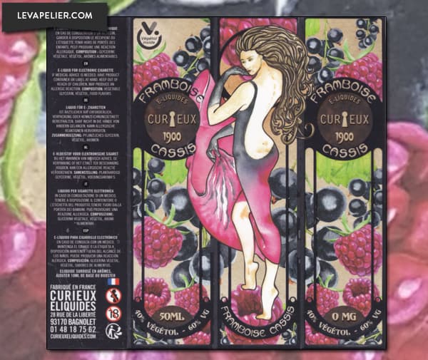 Framboise Cassis (Gamme 1900) par CURIEUX E-LIQUIDES - 1