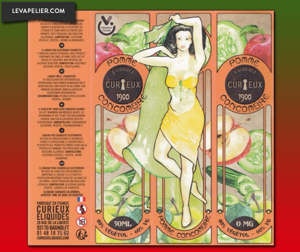 Pomme Concombre (Gamme 1900) par CURIEUX E-LIQUIDES - 1