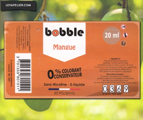Mangue (Gamme Fruité) par Bobble - 1