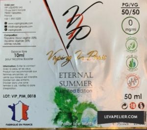 Ice Polar Mint (gamme Eternal Summer) par Vaping in Paris - 1