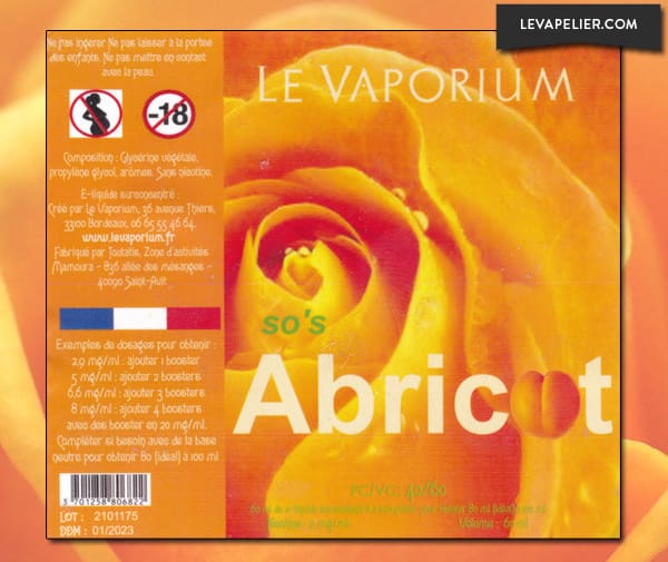 So's Abricot par Le Vaporium - 1
