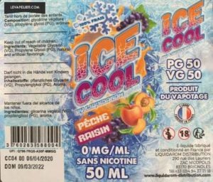 Pêche Raisin (Gamme Ice Cool) par Liquidarom - 1