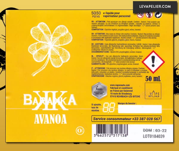 Avanoa (Gamme Barakka) par Vaponaute Paris - 1