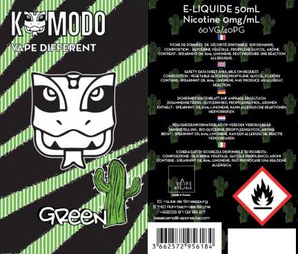 Green (Gamme Komodo) par Vape Rituals - 1