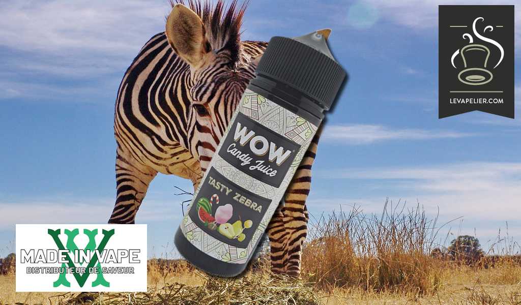 Tasty Zebra (Gamme Wow Candy Juice) par Made in vape