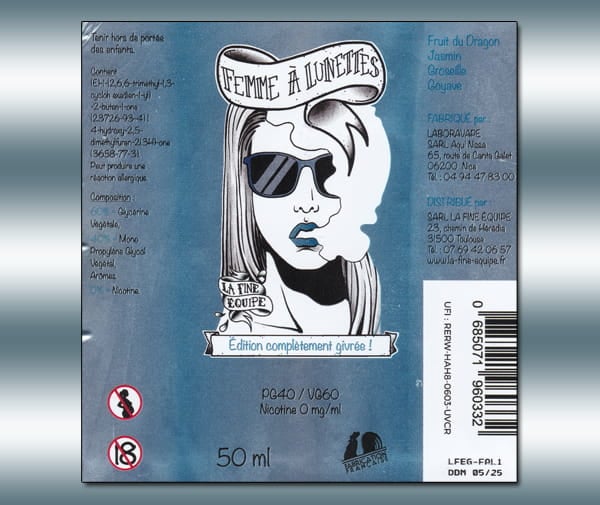 Femme à Lunettes Givrée (Collection Givrée) par La Fine Equipe - 1