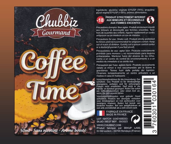 Coffee Time (Gamme Chubbiz Gourmand) par Mixup Labs - 1