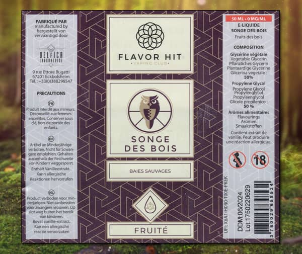 Songe des Bois (Gamme Essentials) par Flavor Hit - 1