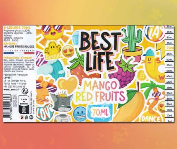 Mango Red Fruits (Gamme Best Life) par Levest - 1