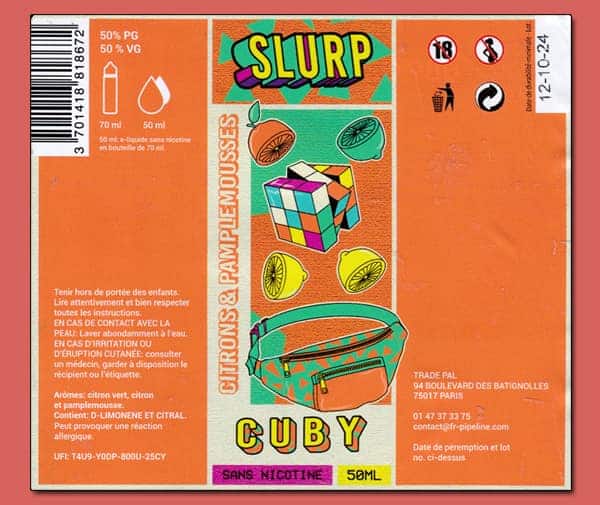 Cuby (Gamme Slurp) par Pipeline - 2