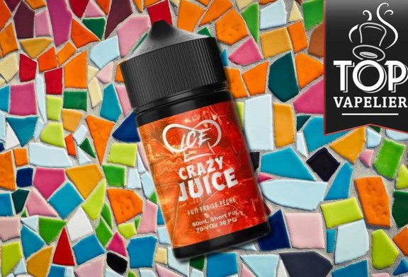 Ice Fuji Fraise Pêche (Gamme Crazy Juice) par Mukk Mukk