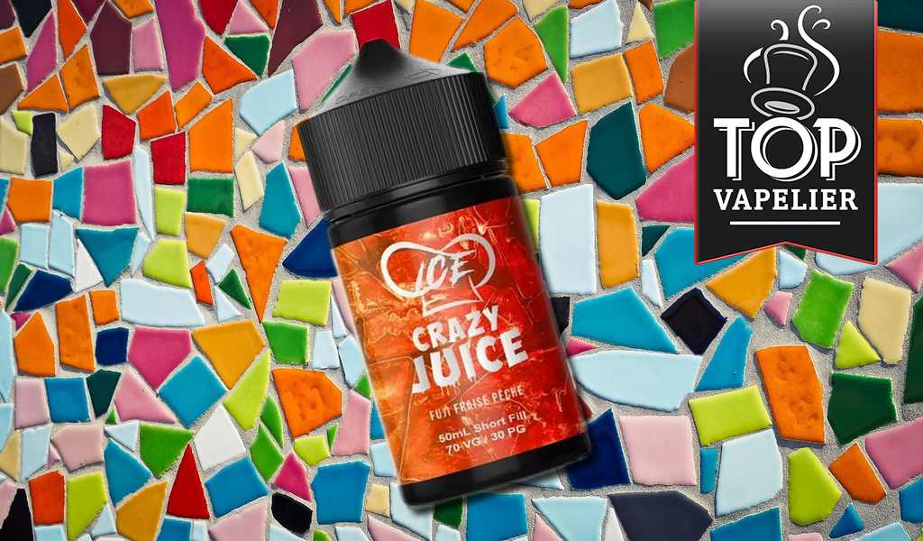 Ice Fuji Fraise Pêche (Gamme Crazy Juice) par Mukk Mukk