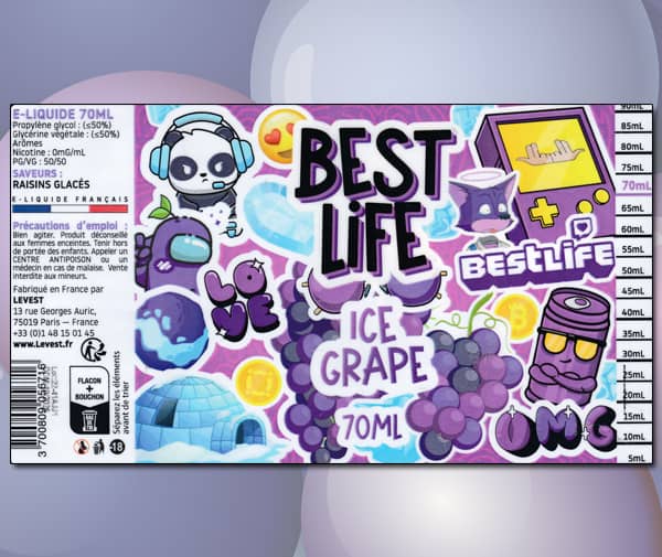 Ice Grape (Gamme Best Life) par Levest - 1