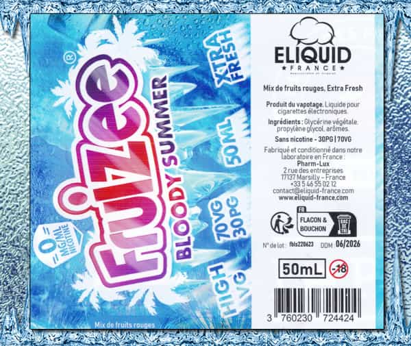 Bloody Summer (Gamme Fruizee) par Eliquid France - 1