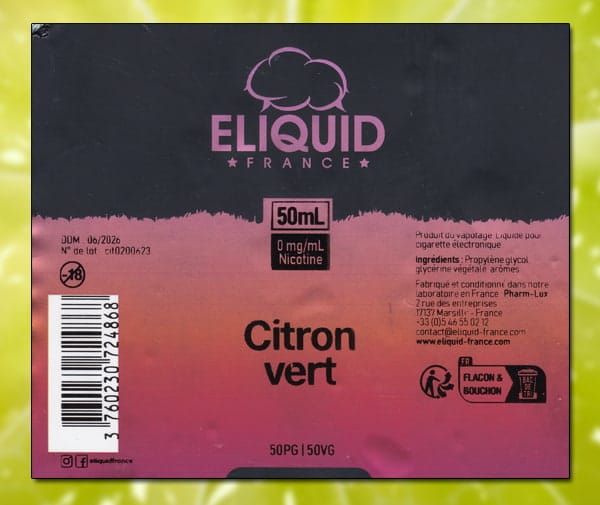 Citron Vert (Gamme The Originals) par Eliquid France - 1