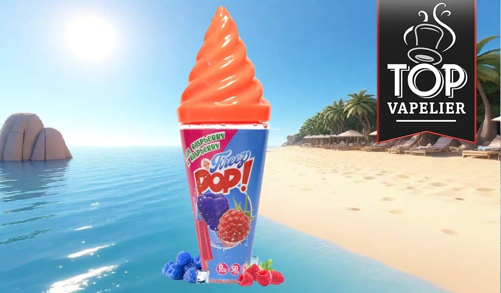 Pop Raspberry – Blue Raspberry (Gamme Freez Pop E-Cone) par Vape Maker