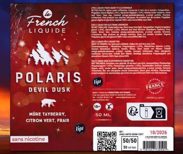 Devil Dusk (Gamme Polaris) par Le French Liquide - 1