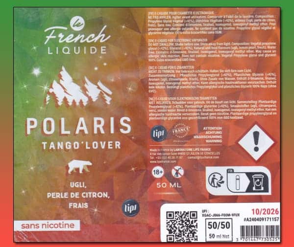 Tango Lover (Gamme Polaris) par Le French Liquide - 1
