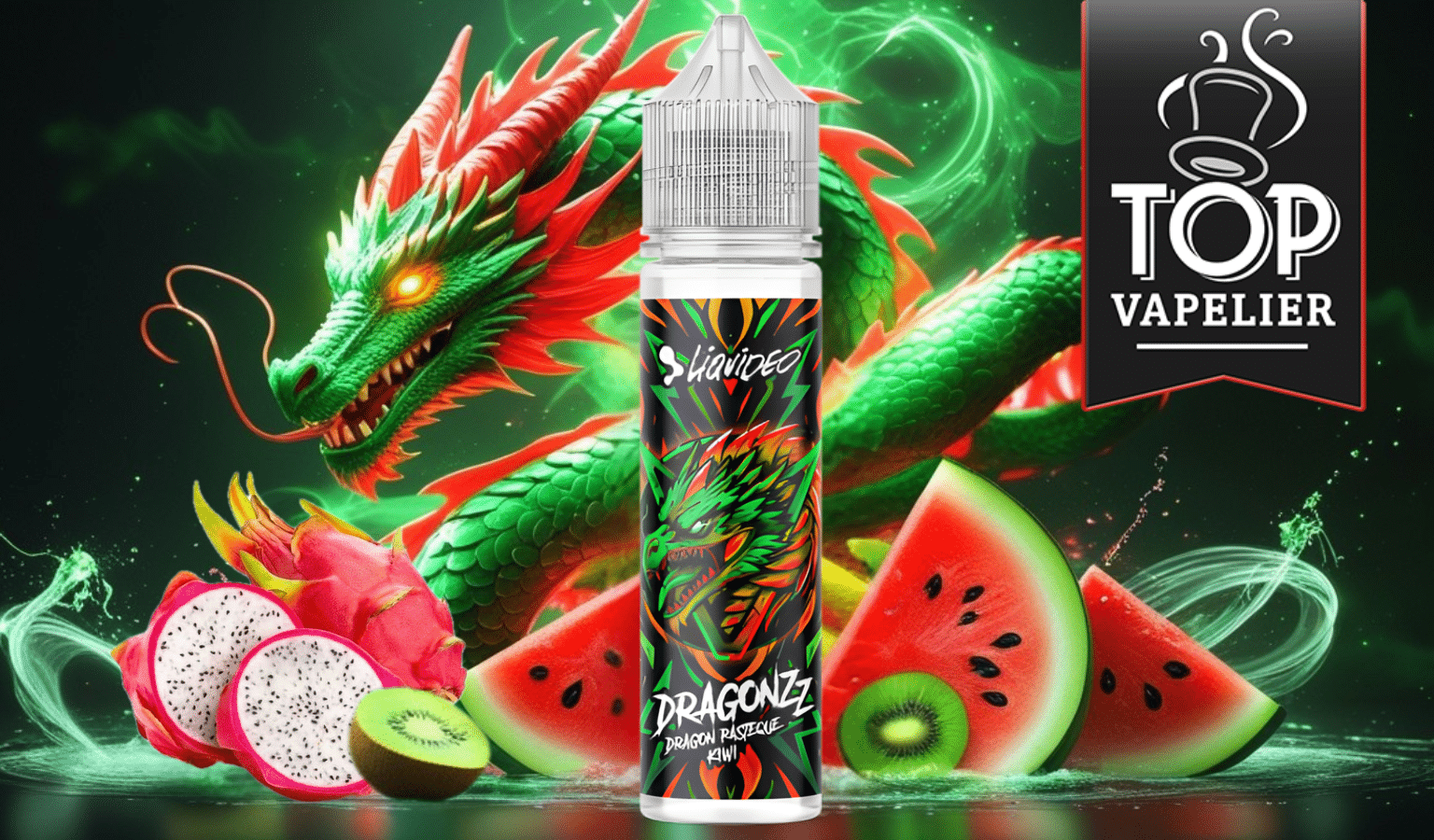 Dragon, Pastèque, Kiwi (Gamme Dragonzz) par Liquideo