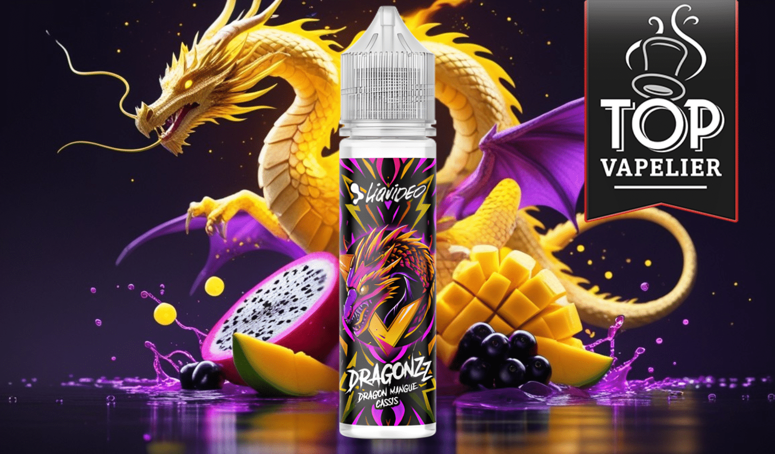 Dragon, Mangue, Cassis (Gamme Dragonzz) par Liquideo