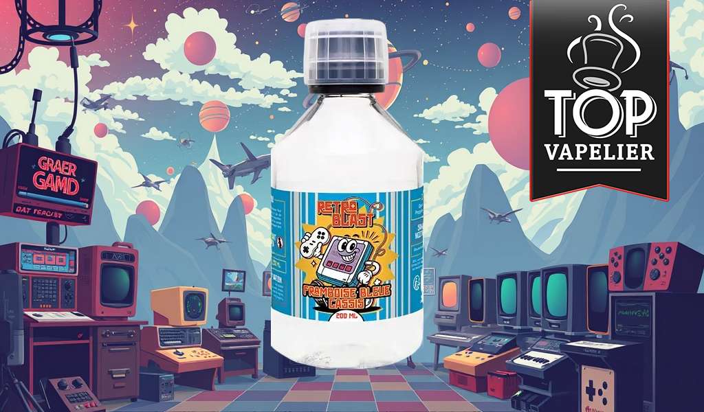 Framboise bleue Cassis (Gamme Retroblast) par Le Petit Vapoteur